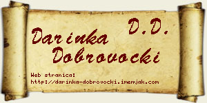 Darinka Dobrovocki vizit kartica